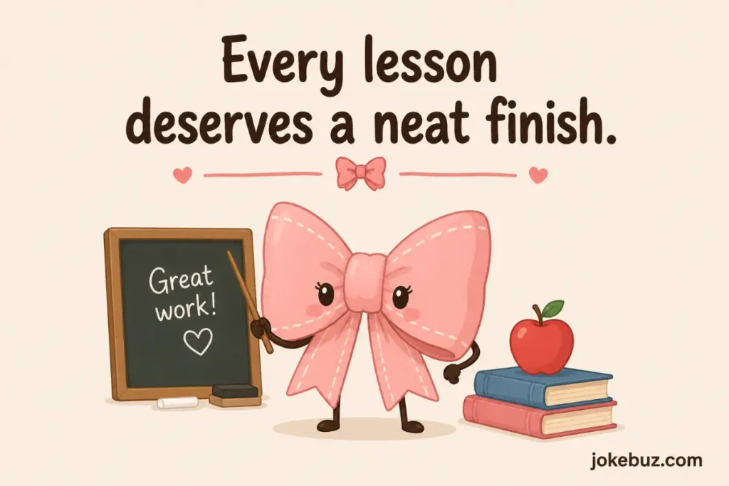 Clever Bow Puns For Teachers