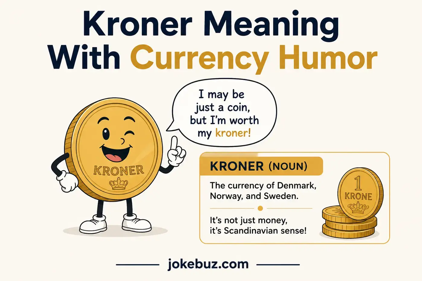 Kroner Meaning With Currency Humor
