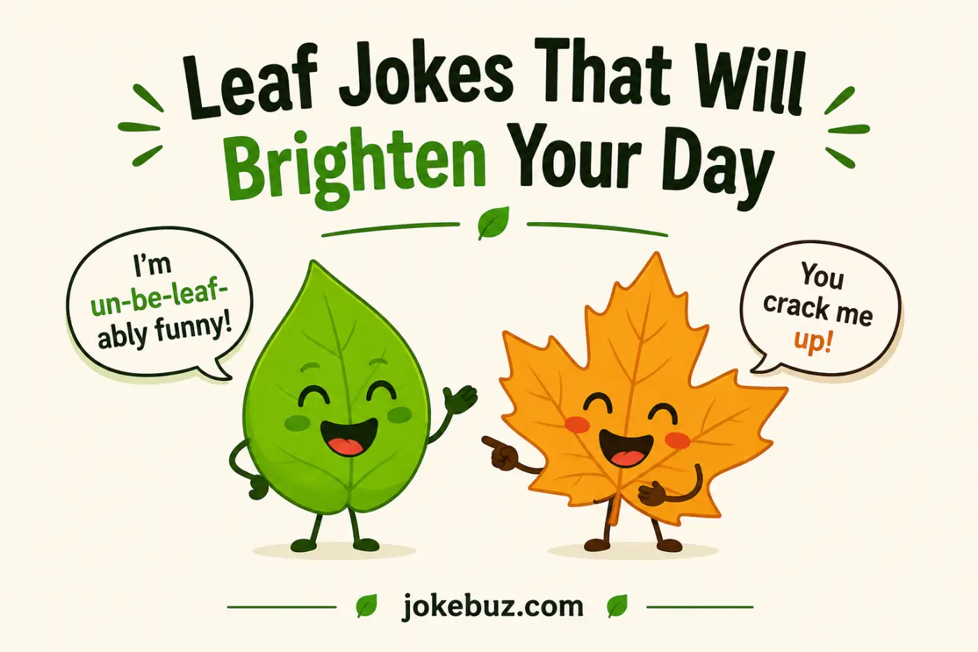 Leaf Jokes That Will Brighten Your Day