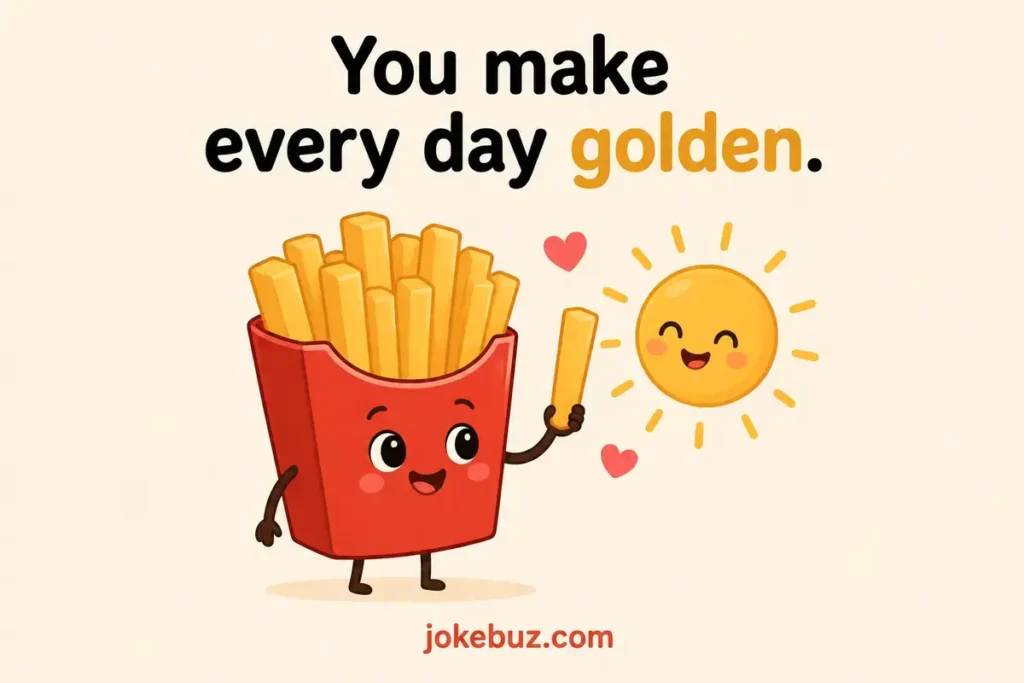 Love French Fries Puns For Girls