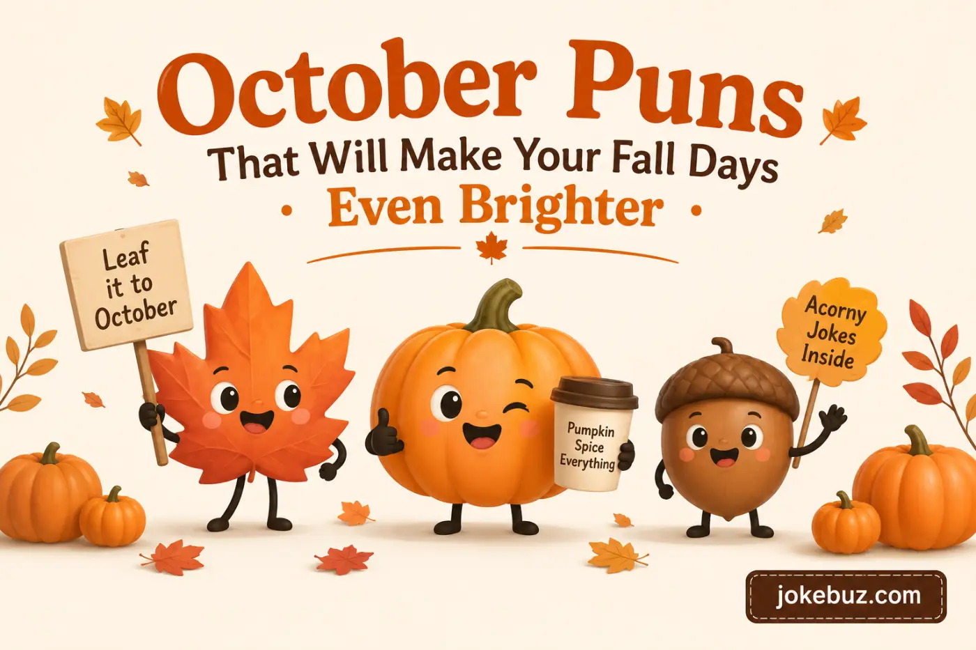 October Puns That Will Make Your Fall Days Even Brighter