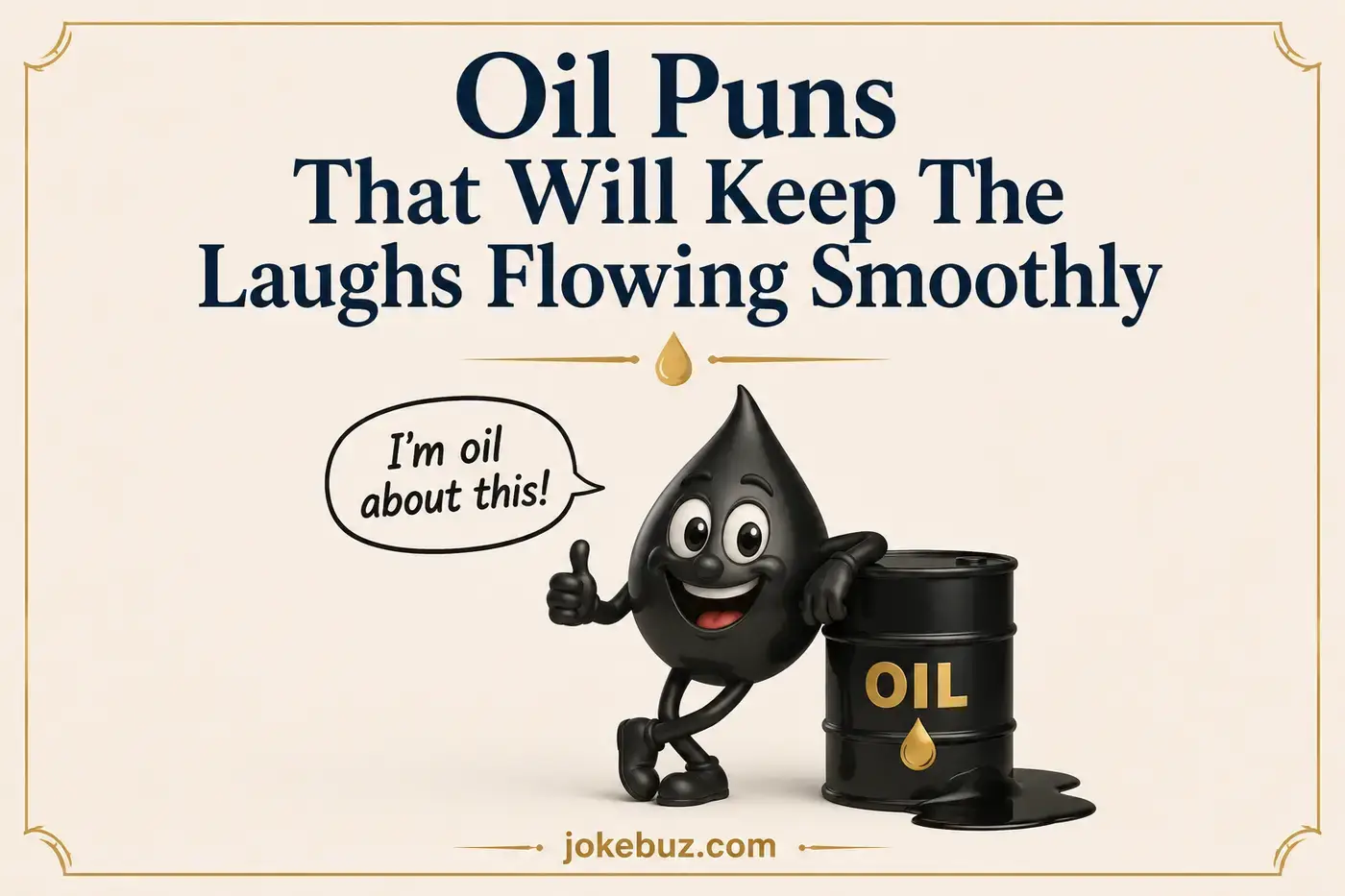 Oil Puns That Will Keep The Laughs Flowing Smoothly