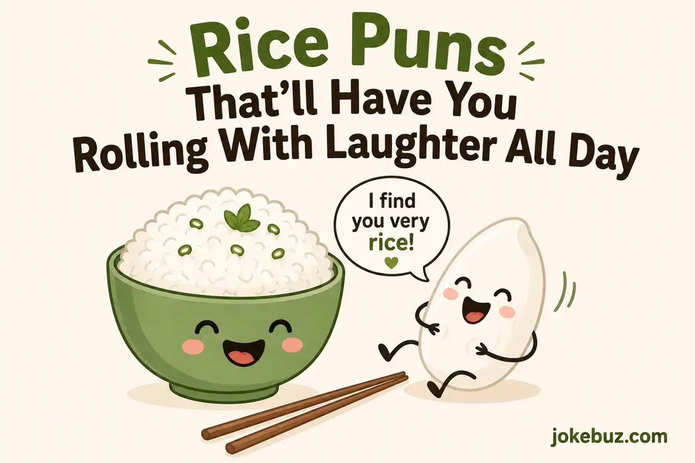 Rice Puns That'll Have You Rolling With Laughter All Day
