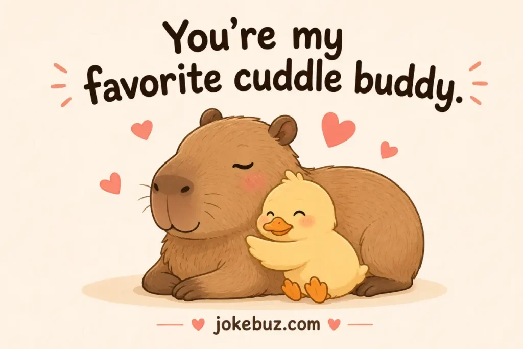 Romantic Capybara Puns For Instagram