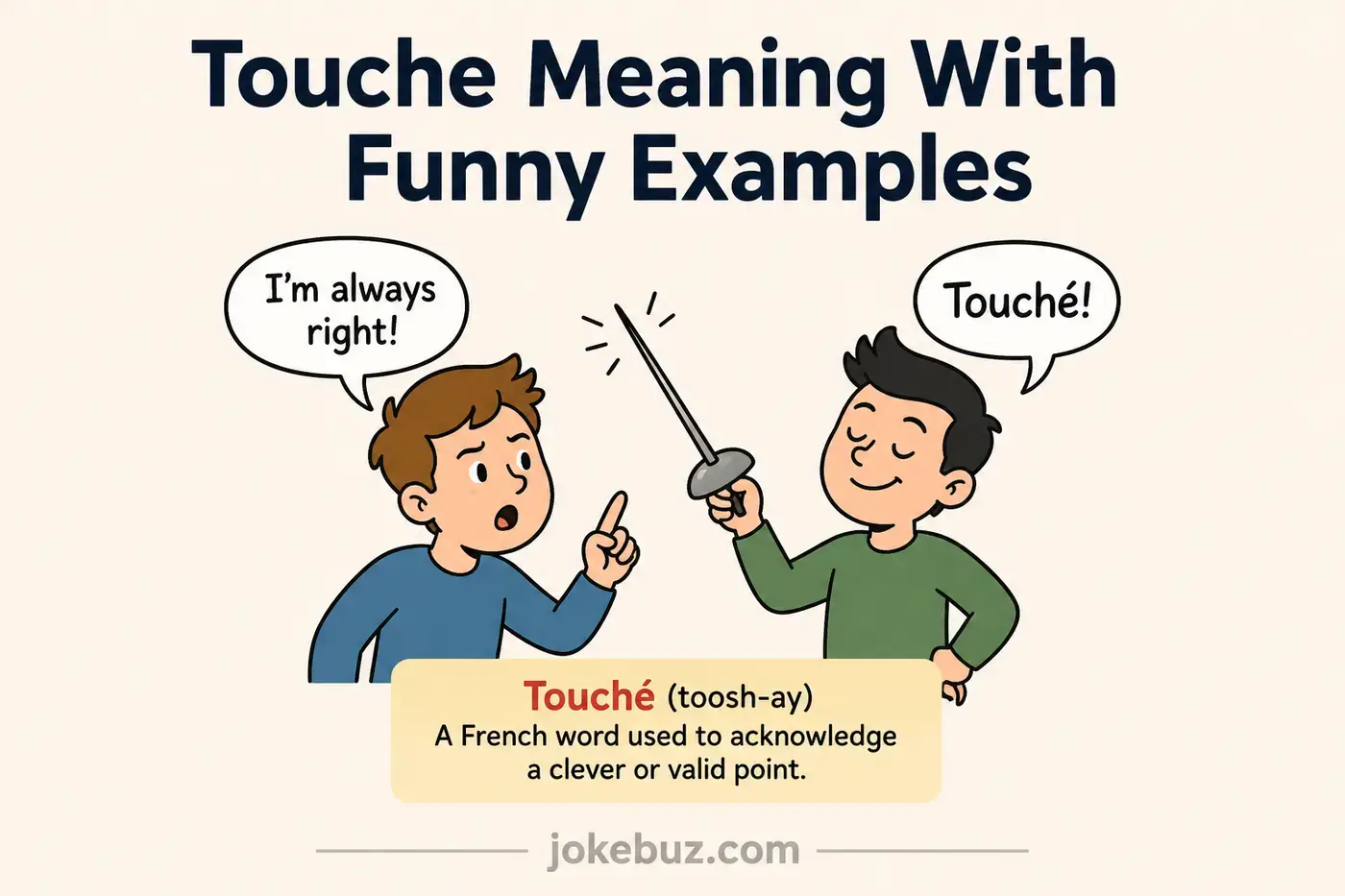 Touche Meaning With Funny Examples