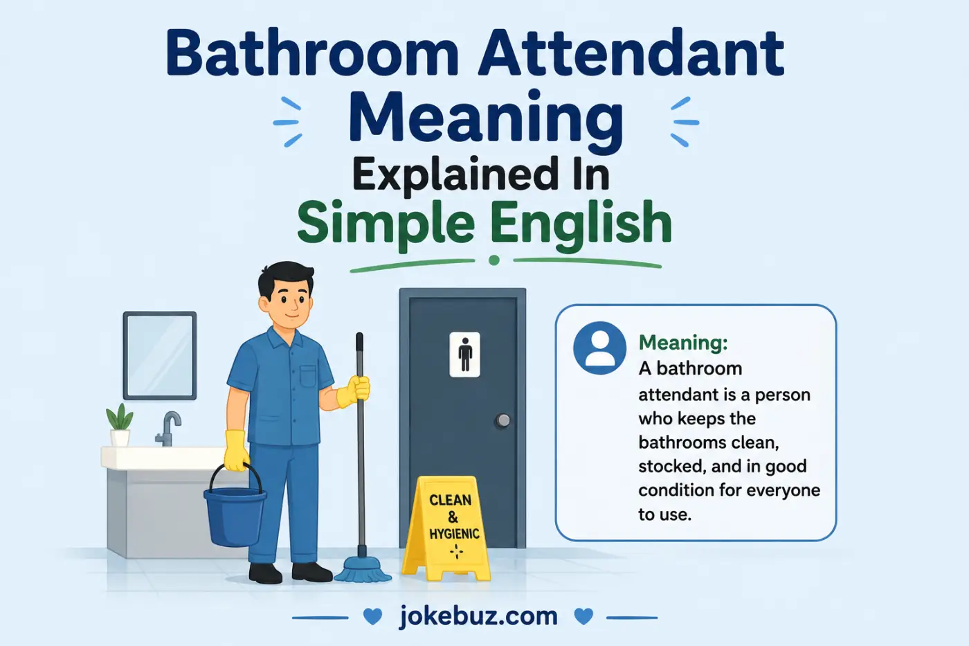 Bathroom Attendant Meaning Explained In Simple English