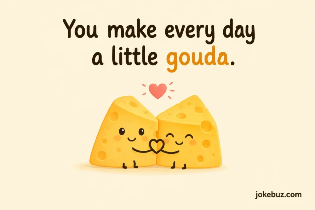 Flirty Cheese Puns For Girls
