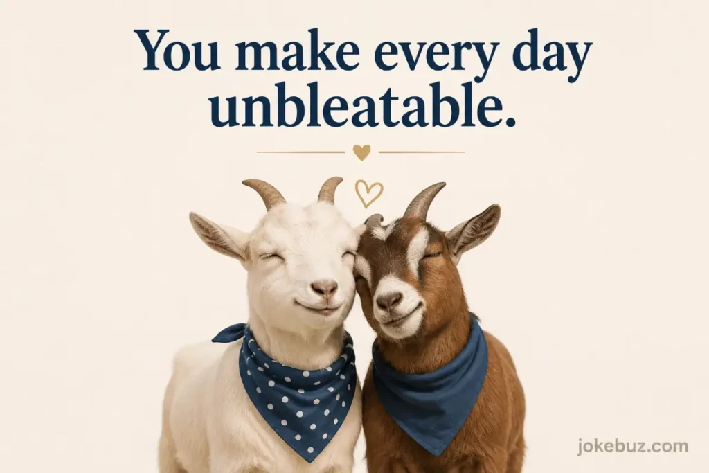 Flirty Goat Puns For Women