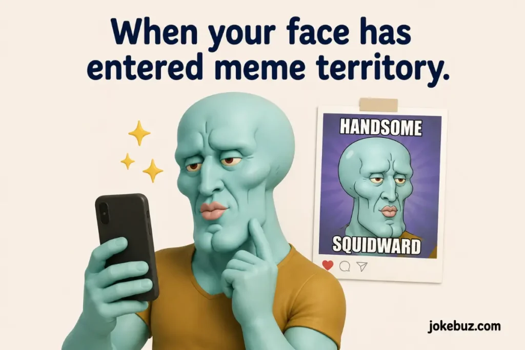 Handsome Squidward Meaning Face and Internet Culture