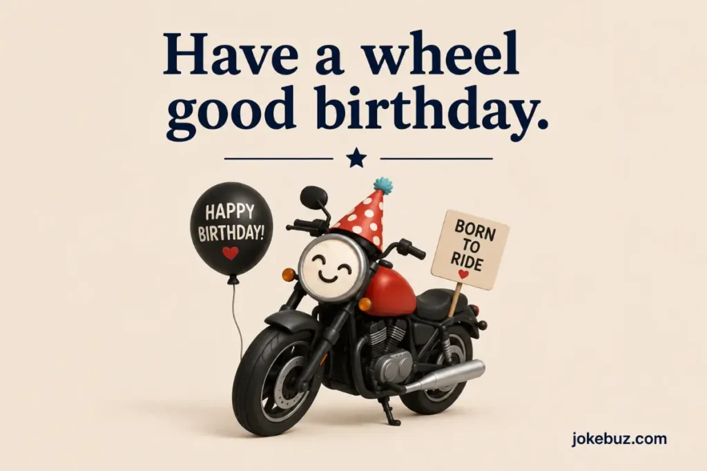 Motorcycle puns Birthday