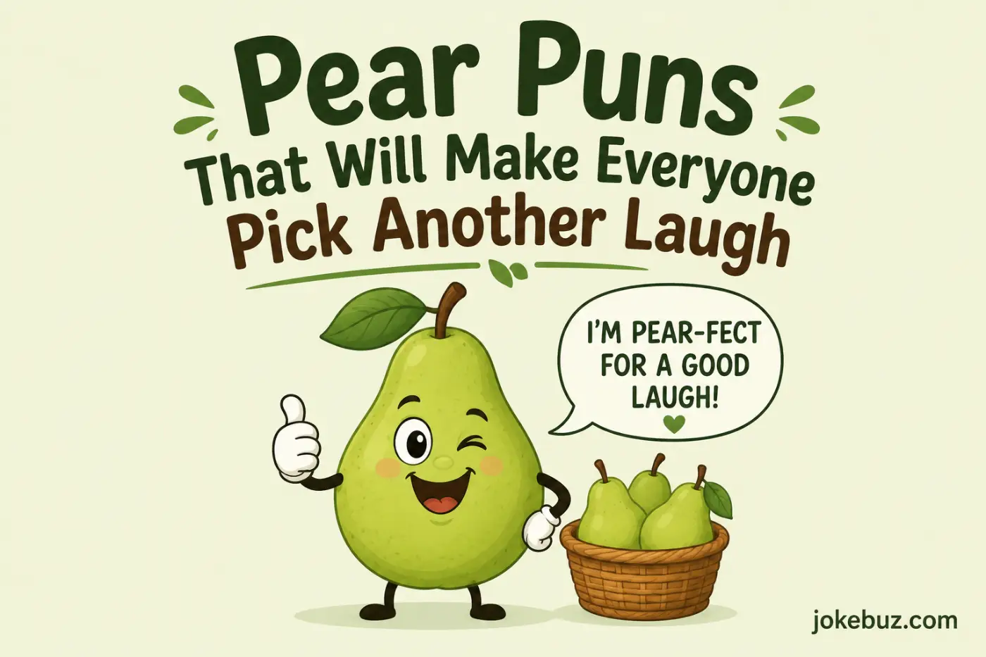 Pear Puns That Will Make Everyone Pick Another Laugh