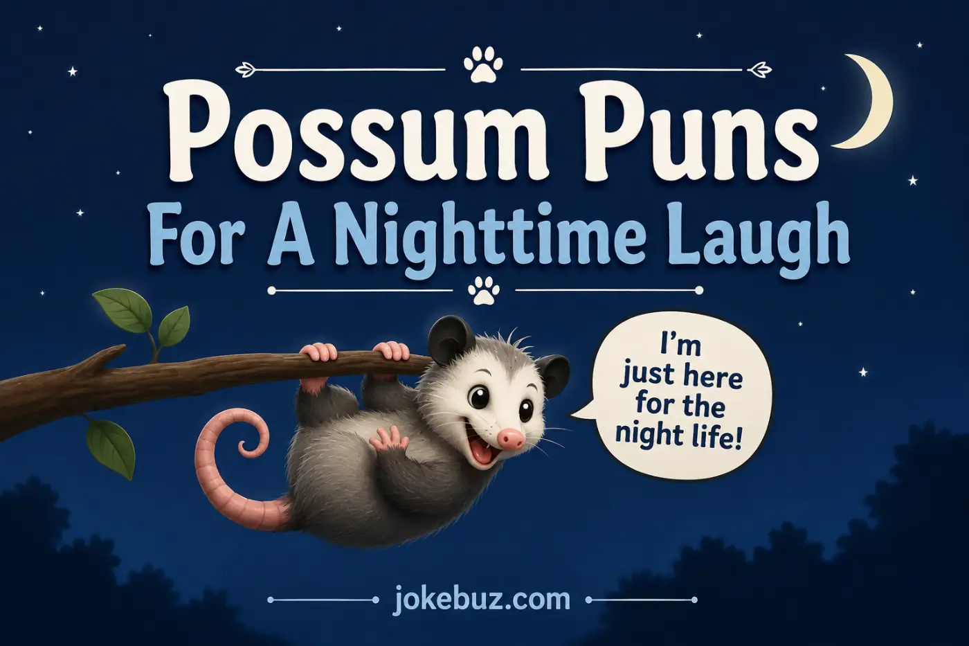 Possum Puns For A Nighttime Laugh