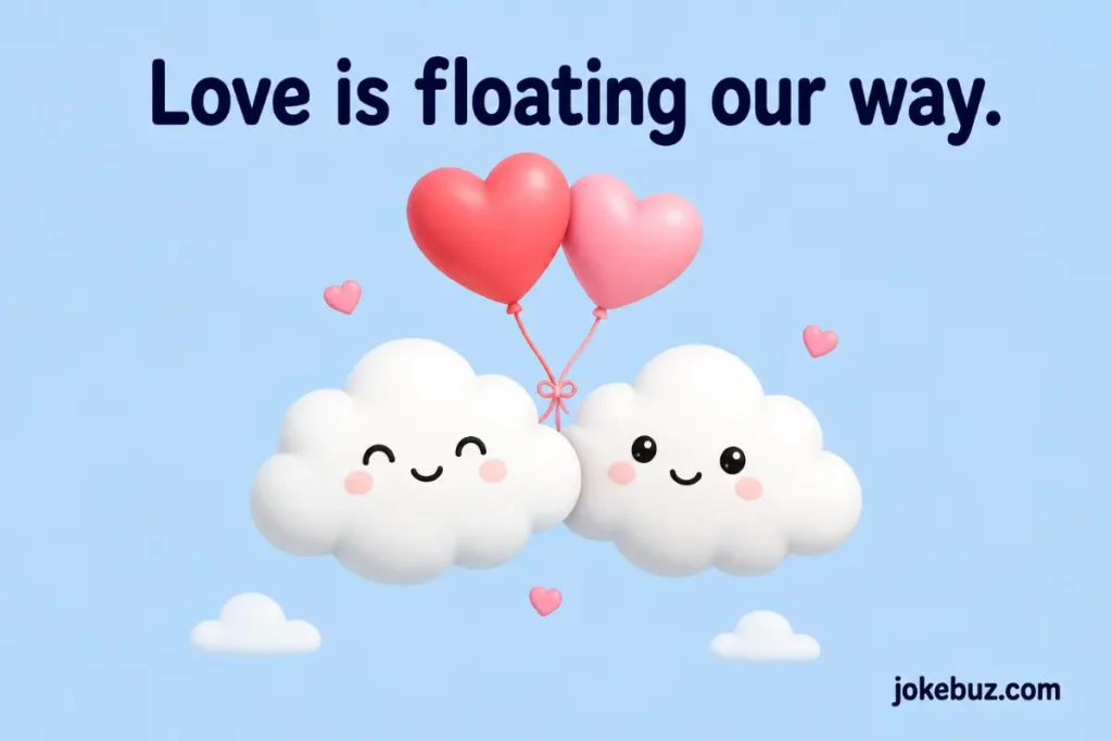 Romantic Cloud Puns Captions
