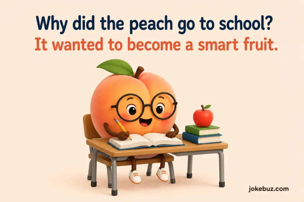 Short Peach Puns For Kids