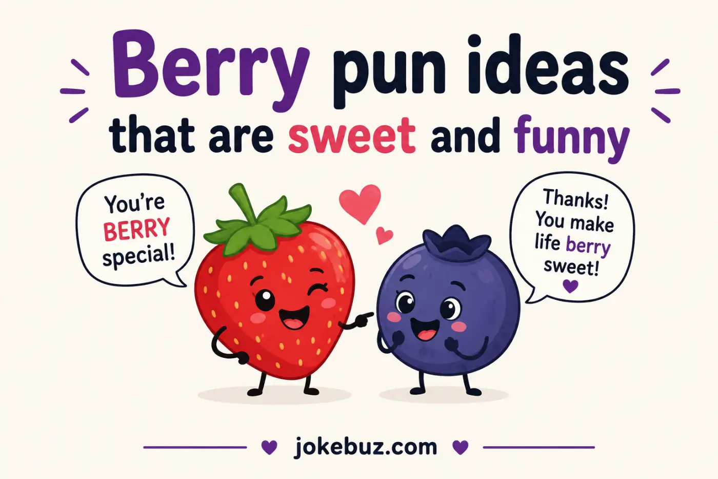Berry pun ideas that are sweet and funny