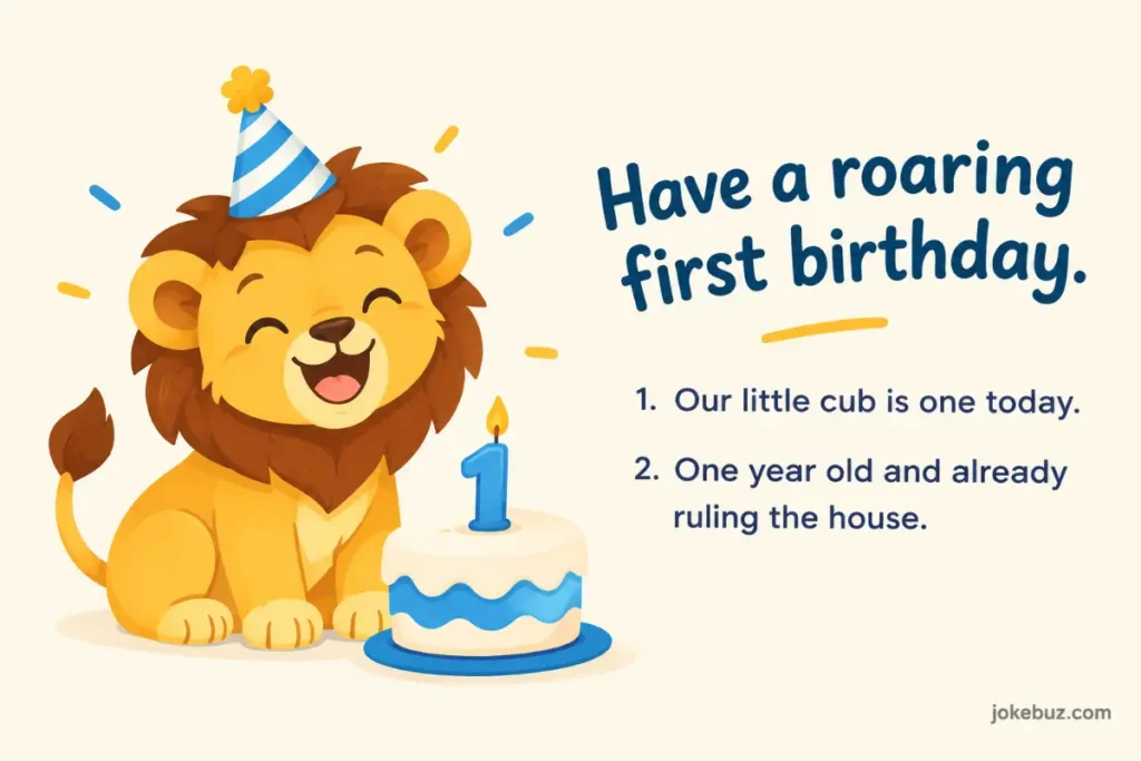 Birthday Lion puns For Babies