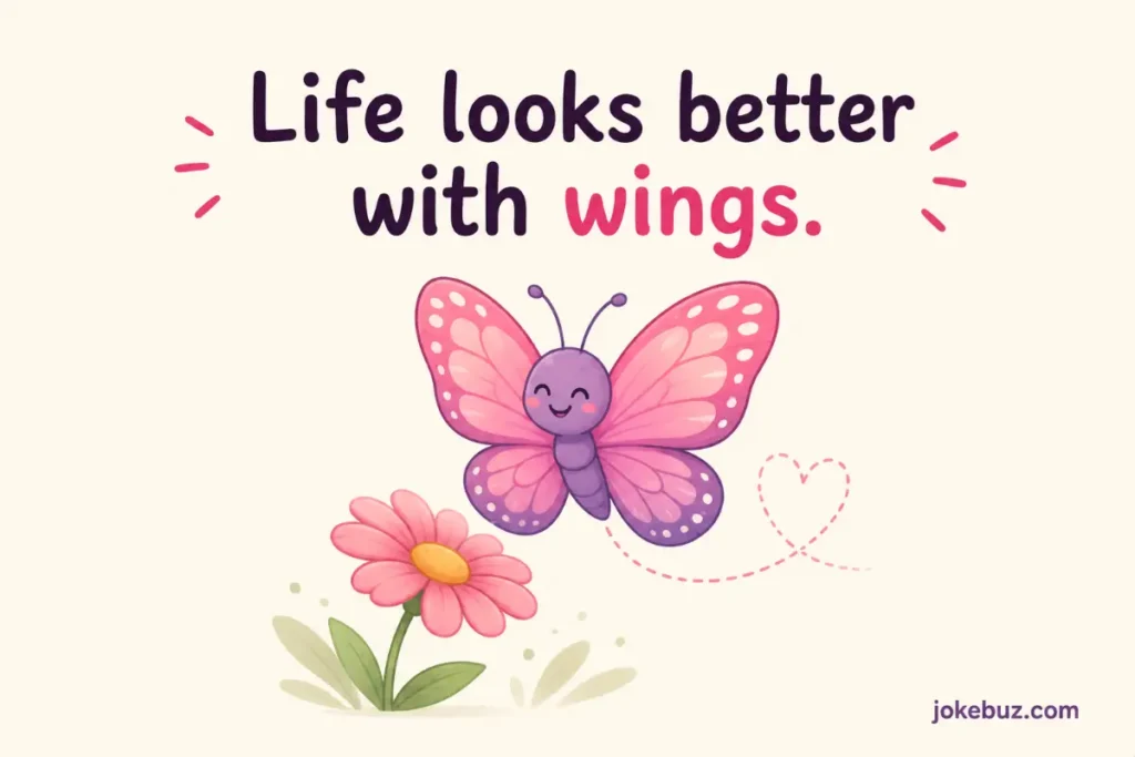 Butterfly puns captions for Instagram