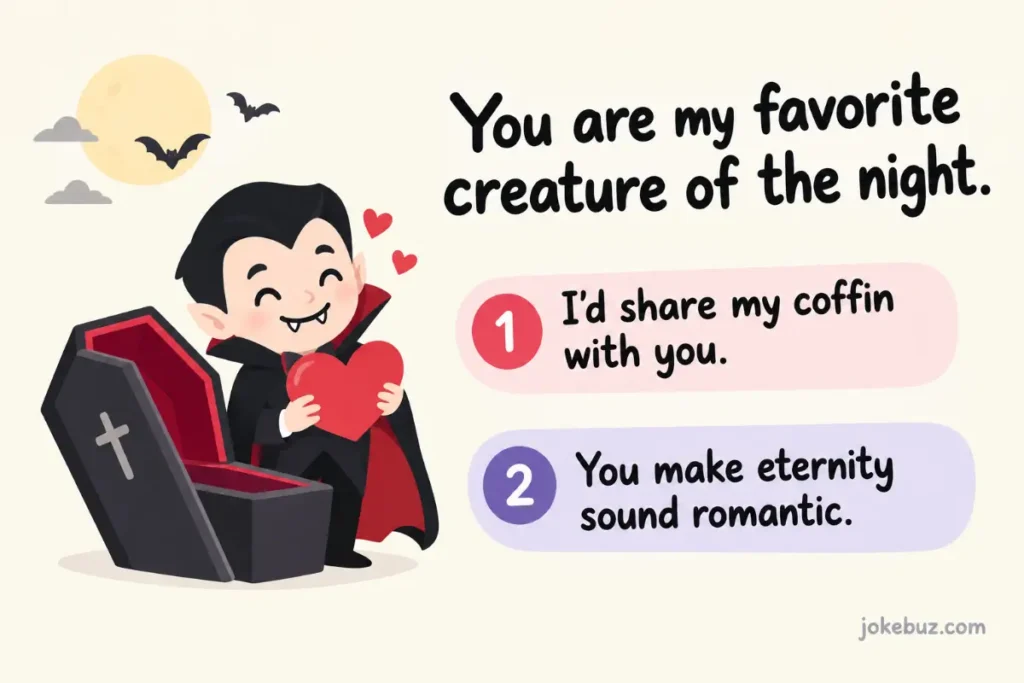 Cute Vampire jokes and puns for Couples