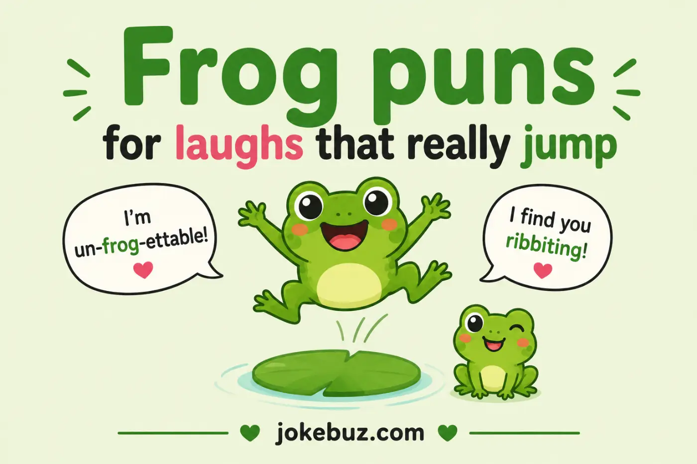 Frog puns for laughs that really jump