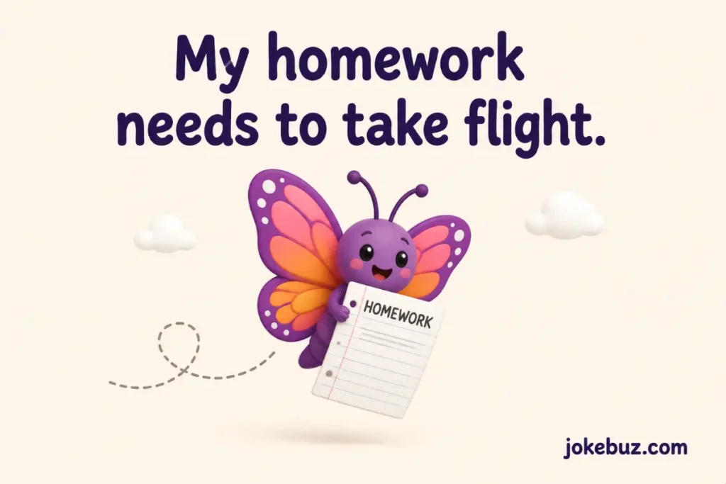 Funny butterfly puns for students
