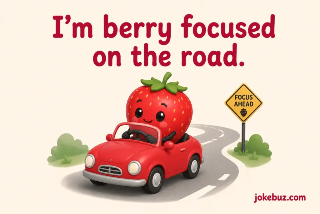 Hilarious strawberry puns for drivers