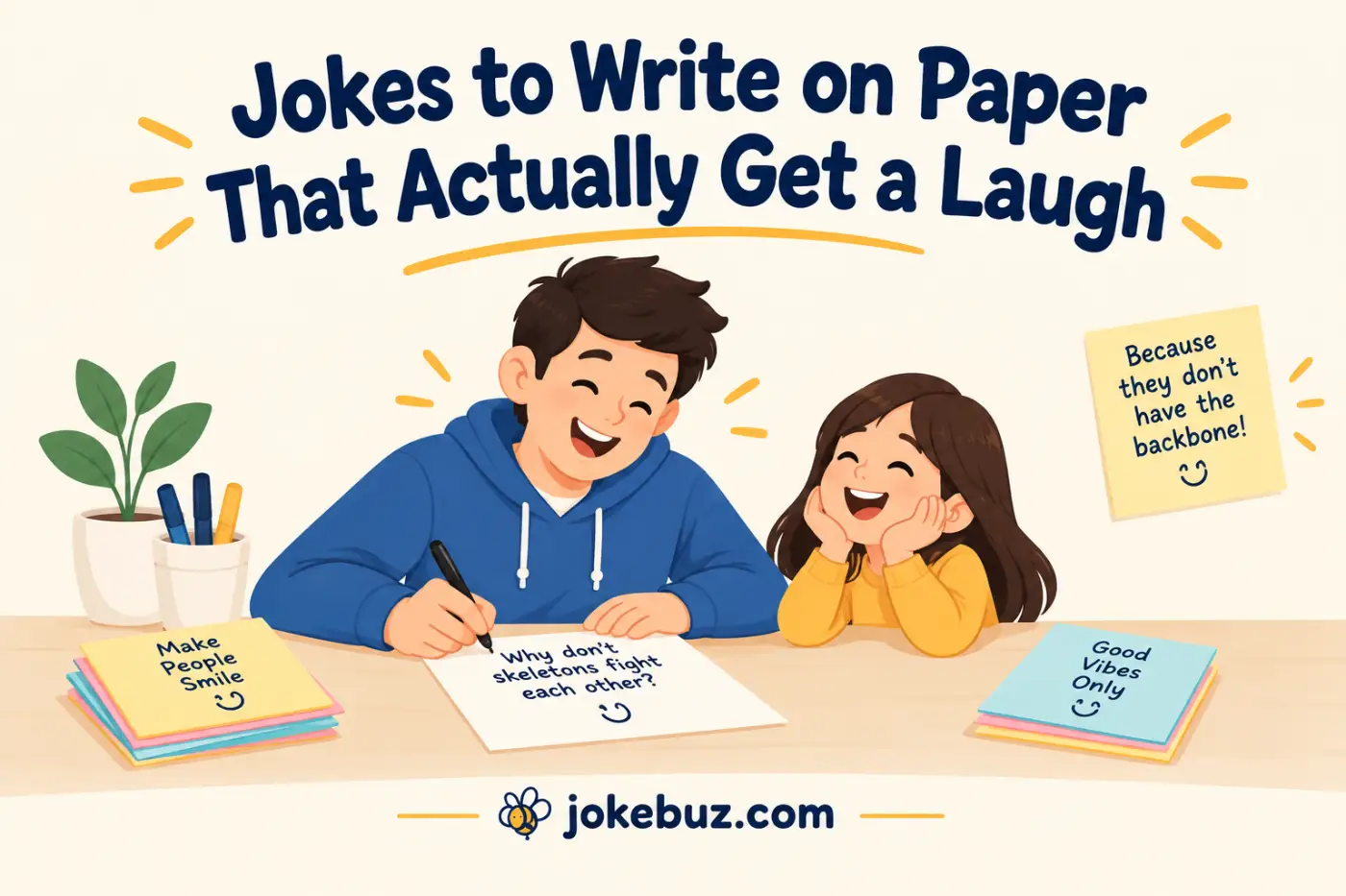 Jokes to Write on Paper That Actually Get a Laugh