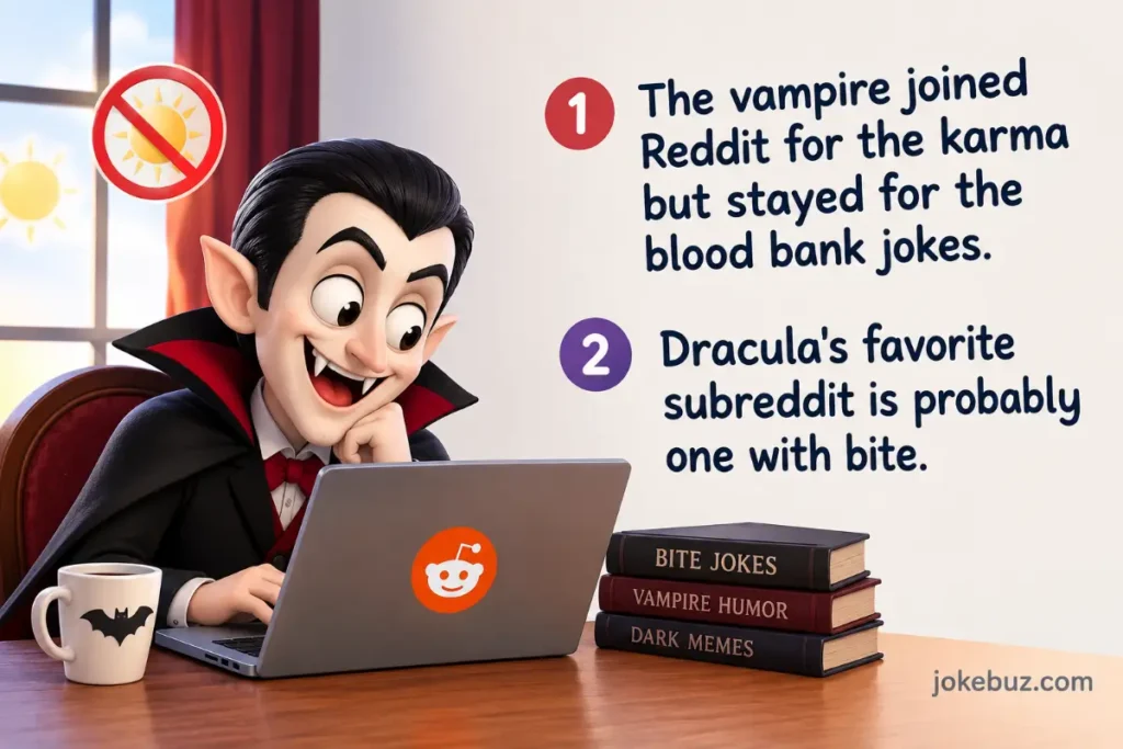 Vampire jokes and puns for Reddit